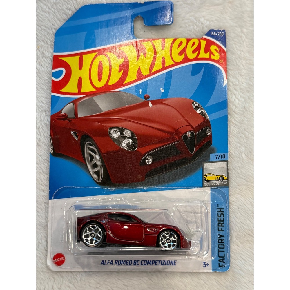 Hot Wheels Alfa Romeo 8C Competizione Red Factory Fresh 156/250 Diecast Car 2022